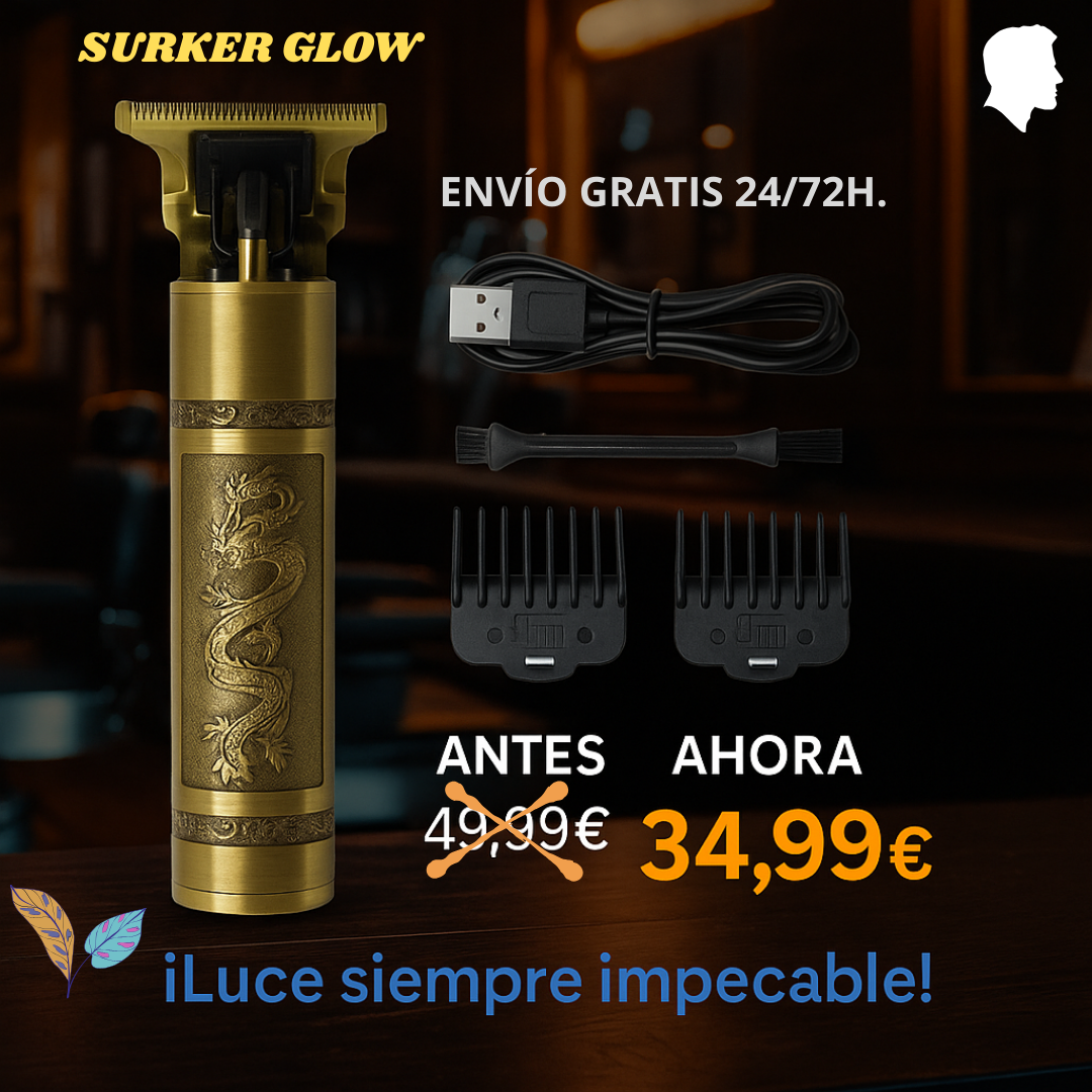 AFEITADORA ELÉCTRICA *SURKER GLOW* Oro